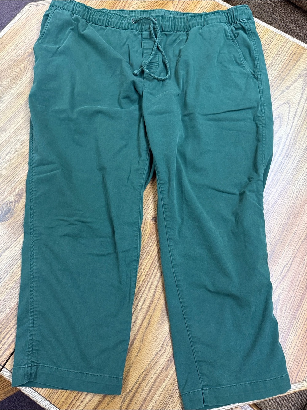 L.L. Bean Men's Drawstring Chinos in Forest Green